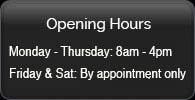 Opening Hours - York Road Garage, Wiberfoss, N Yorkshire